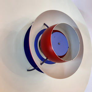 Lamellenlampe PH5 rot von Poul Henningsen für Louis Poulsen