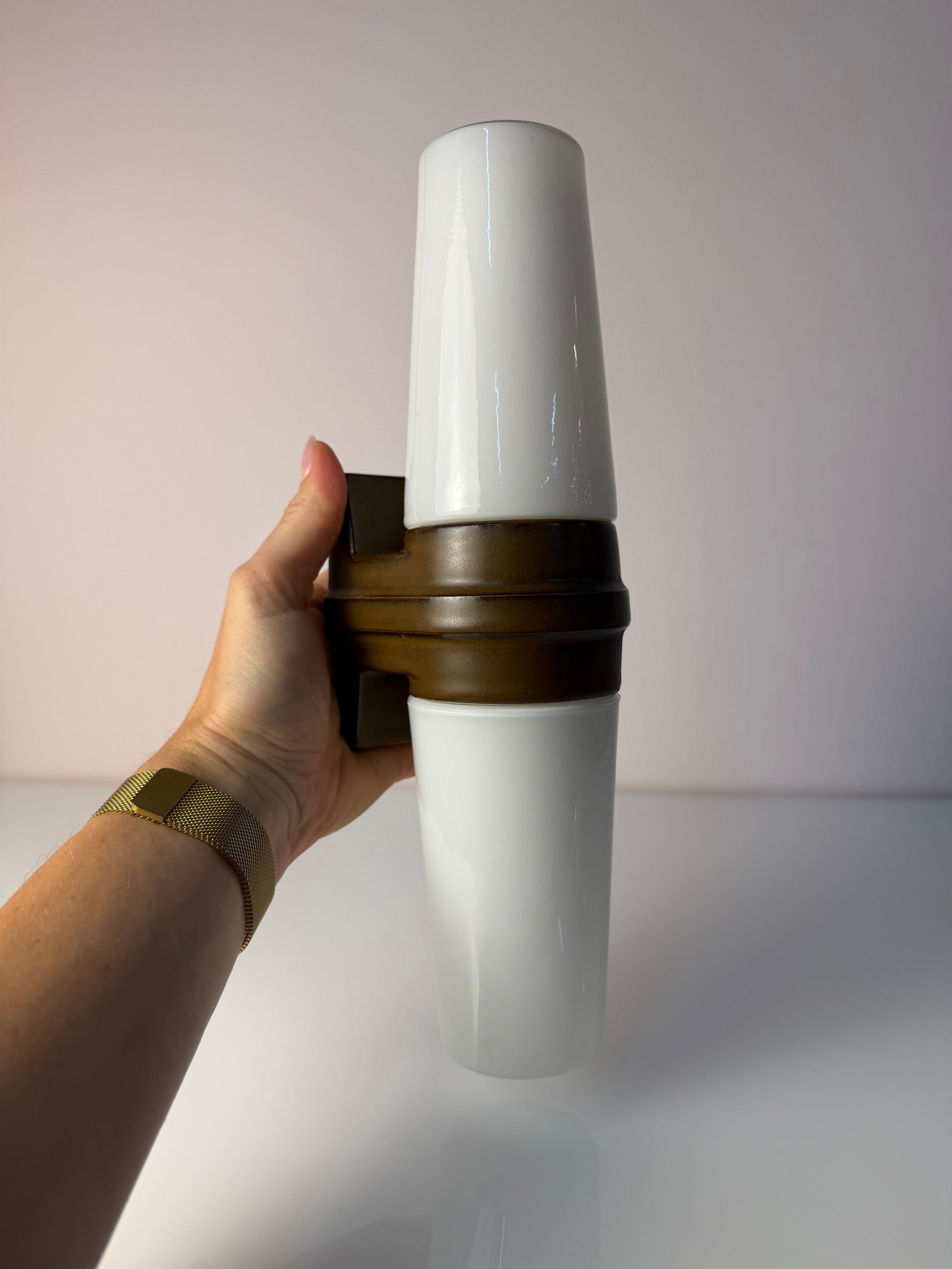 Wandlampe Modell 6060 braun von Sigvard Bernadotte für Ifö