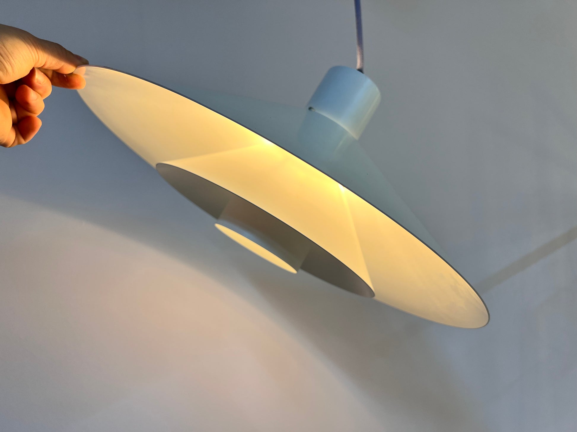 Lamellenlampe Trapez von Christian Hvidt für Nordisk Solar