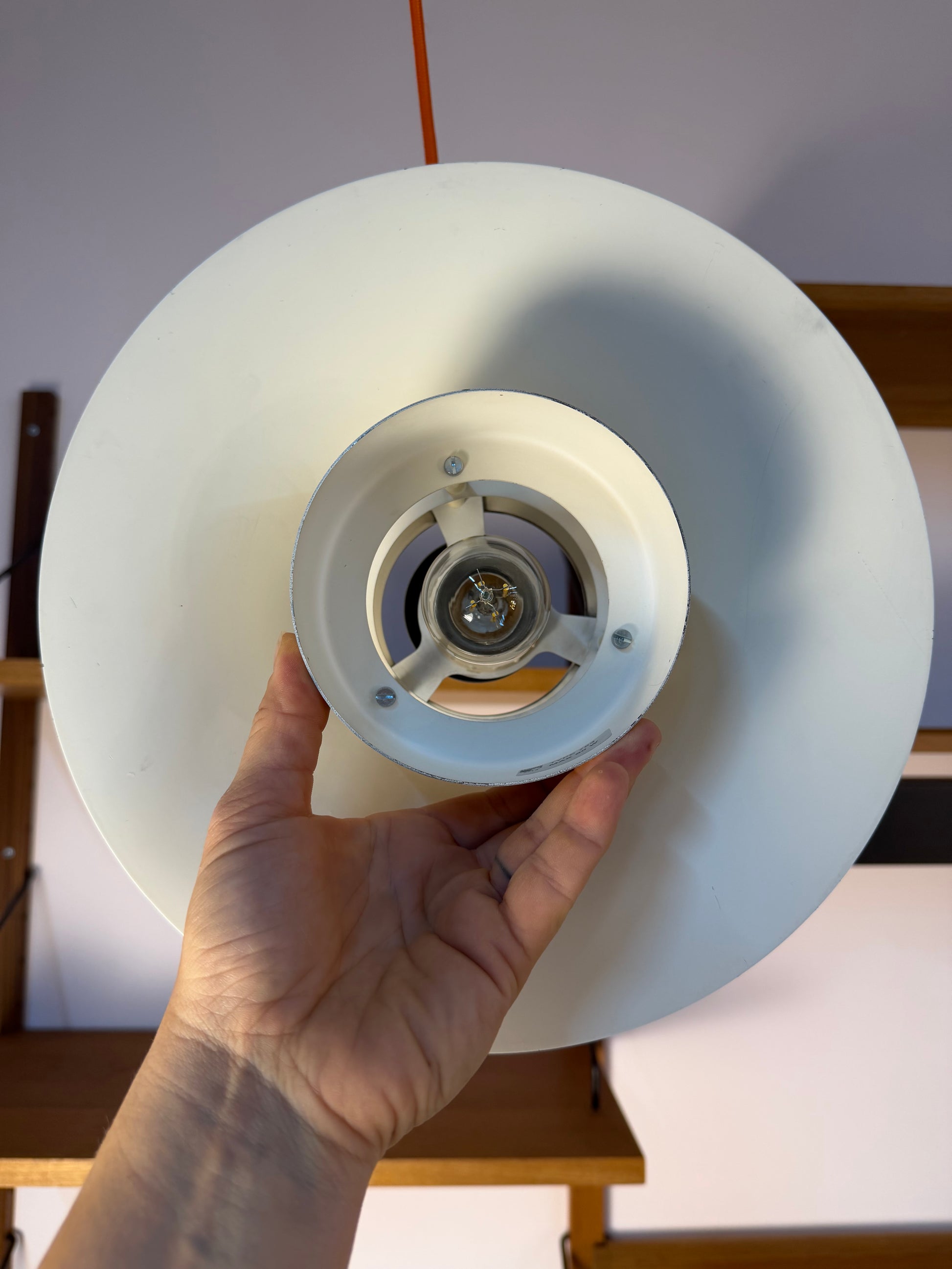 Lamellenlampe Typ 753 weiß von Horn