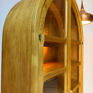 Rundbogen Vitrine Teak von Dyrlund