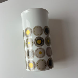 Vase Medaillon weiß Porzellan von Hans Theo Baumann für Thomas