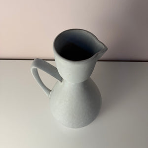 Set: Vase und Karaffe mintgrün weiß Keramik aus Westdeutschland
