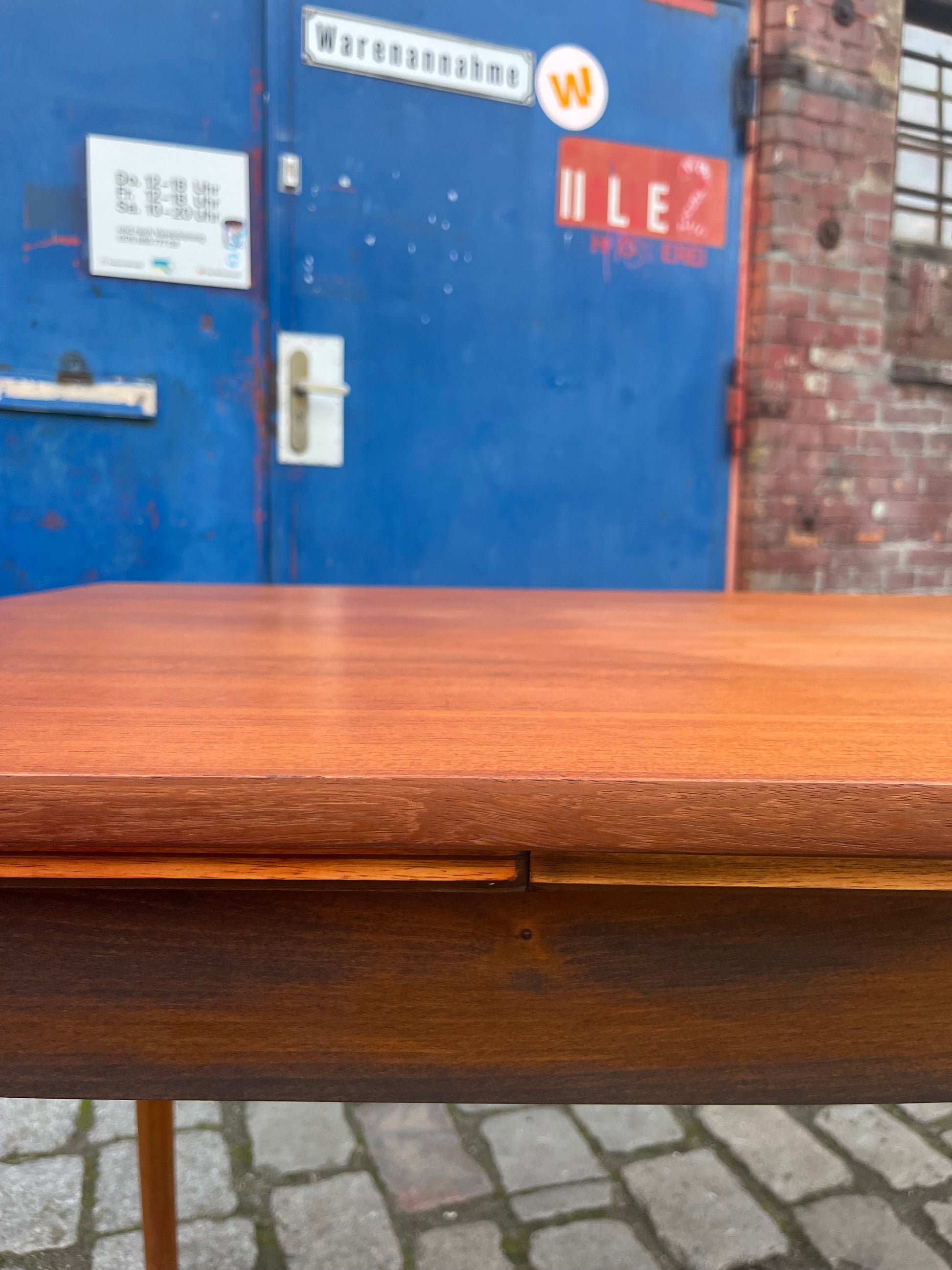 Esstisch Teak & Eiche ausziehbar aus Dänemark