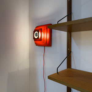 Wandlampe Pyramide rot Metall von Hustadt Leuchten