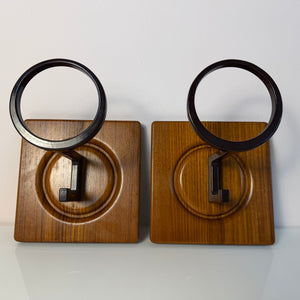 Set: Wandhaken Garderobe Teak von Sudbrock