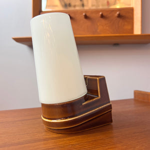 Wandlampe Modell 6080 braun von Sigvard Bernadotte für Ifö
