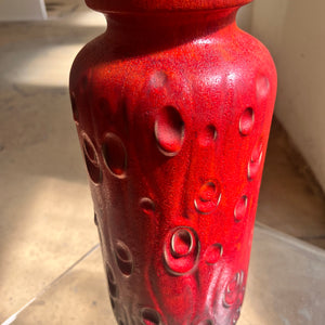 Bodenvase 288-40 rot von Scheurich West Germany