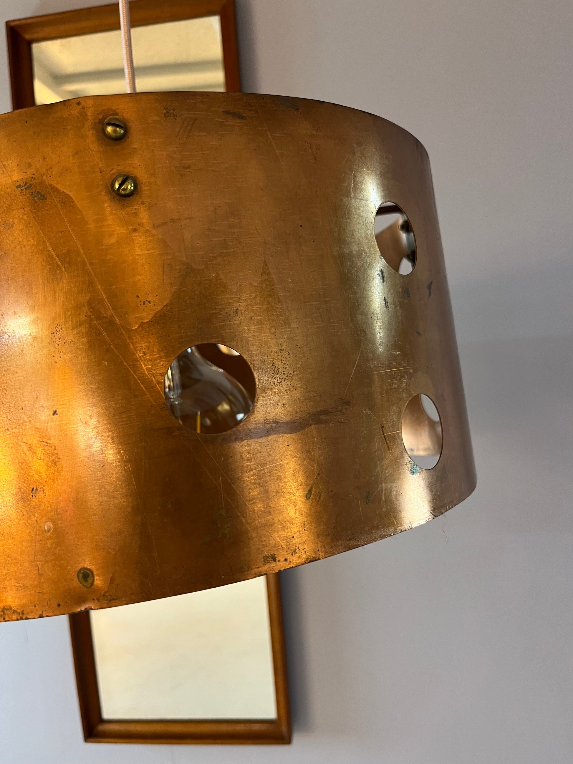Hängelampe Kupfer aus Dänemark