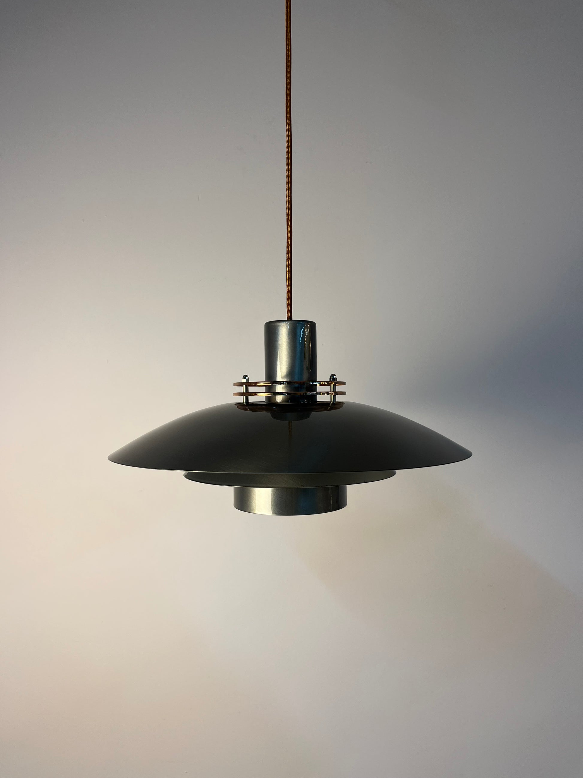 Kleine Lamellenlampe Leto silber kupfer von Top Lamper