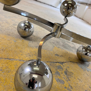 Couchtisch „Atomic“ Glas & Chrom