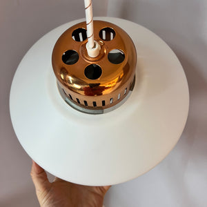 Hängelampe Opal & Kupfer Dänemark