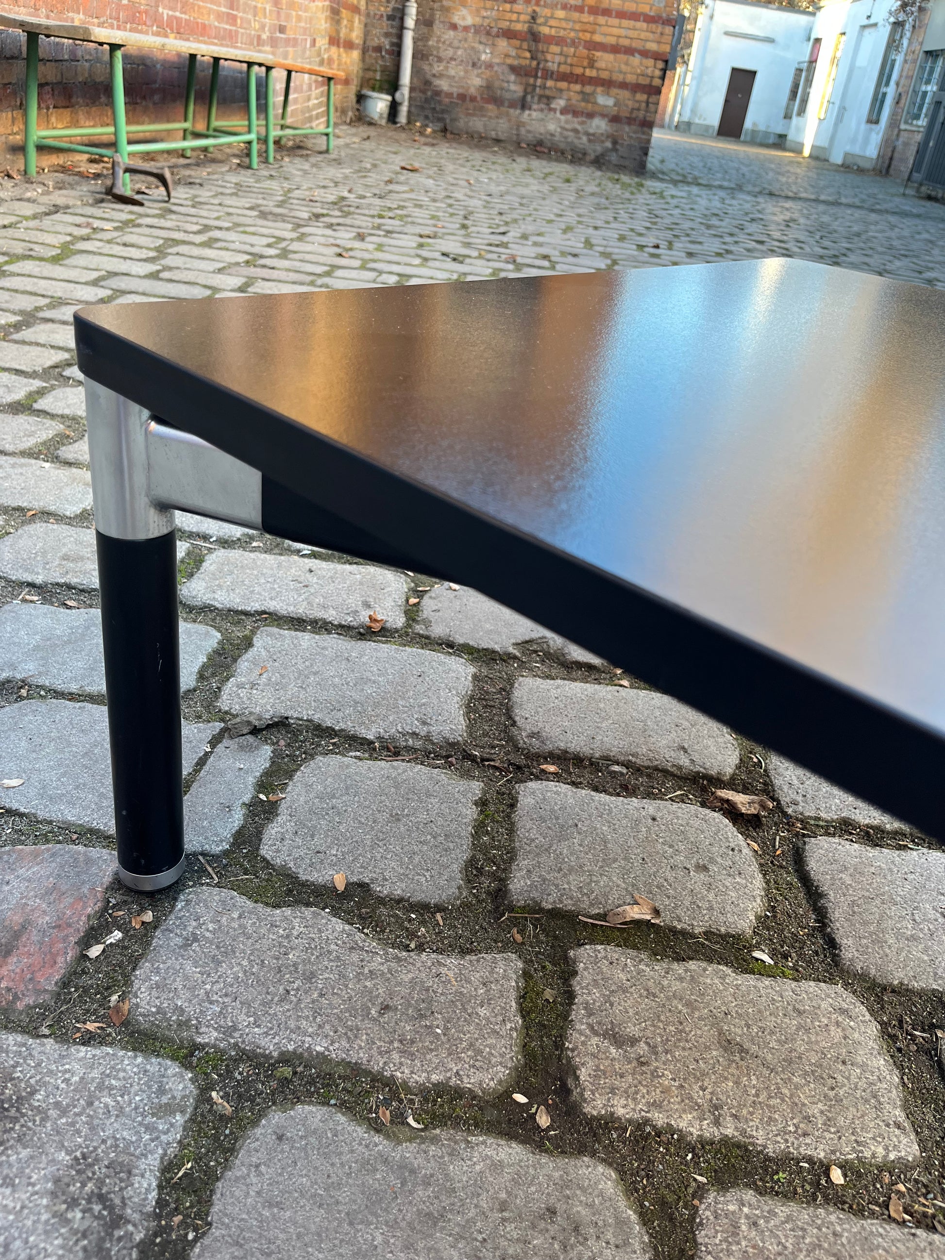 Couchtisch 712/T schwarz Zink von Hans Peter Piehl für Wilkhahn