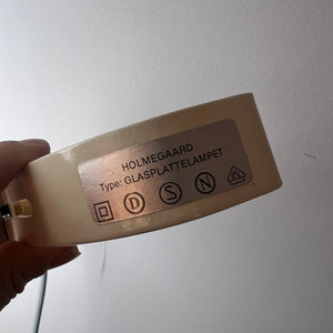 Wandlampe weiß Glas von Per Lütken für Holmegaard