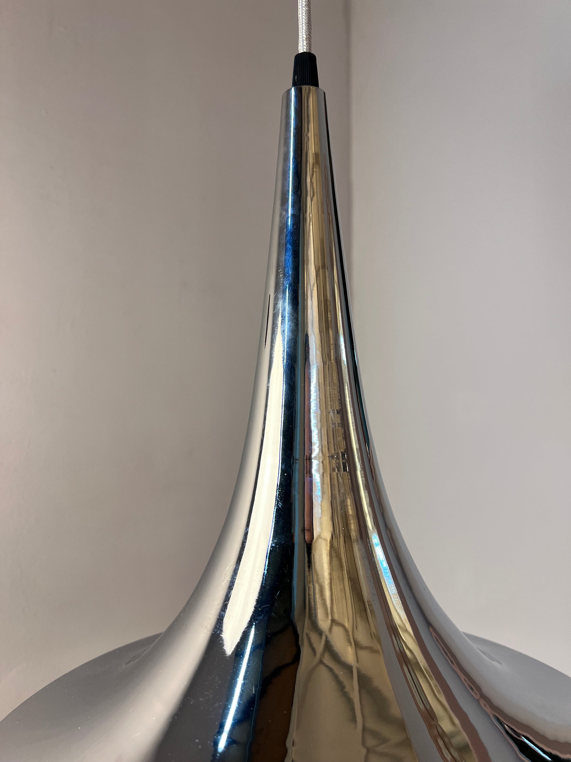 Trichterlampe Chrom Halo Tech Design