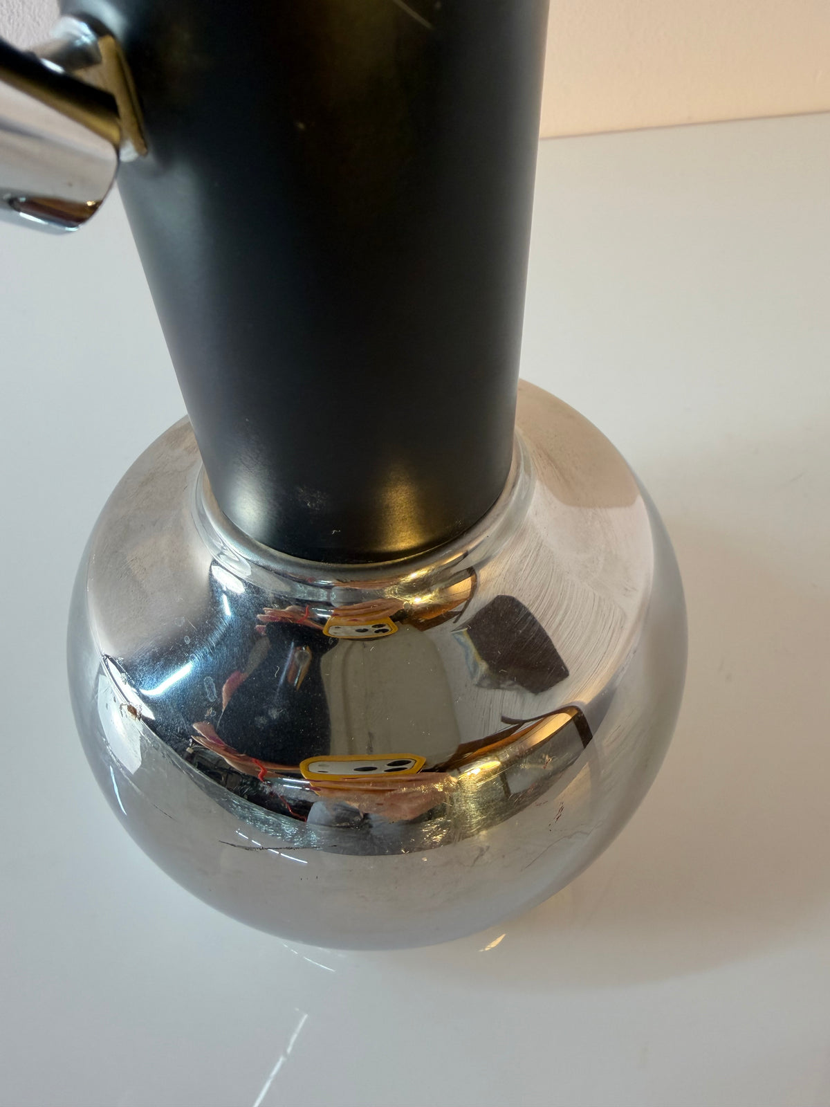Wandlampe schwarz Chrom von Simon & Schelle (Sische)