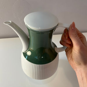 Kaffeekanne Modulation Secunda grün von Tapio Wirkkala für Rosenthal