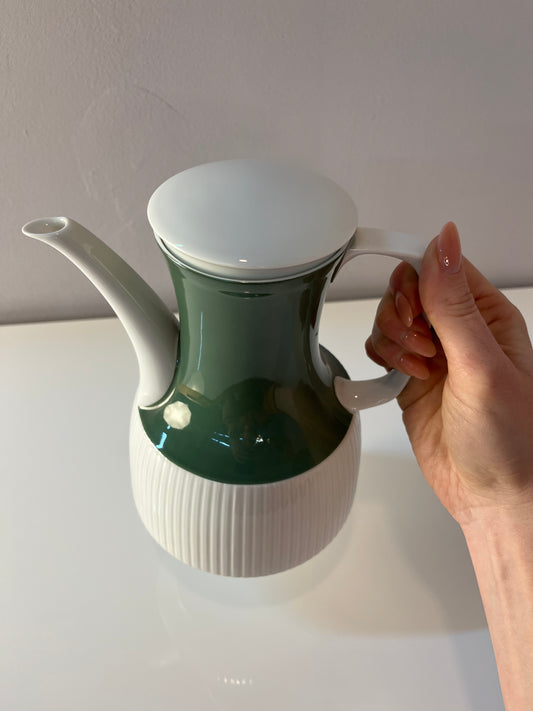 Kaffeekanne Modulation Secunda grün von Tapio Wirkkala für Rosenthal