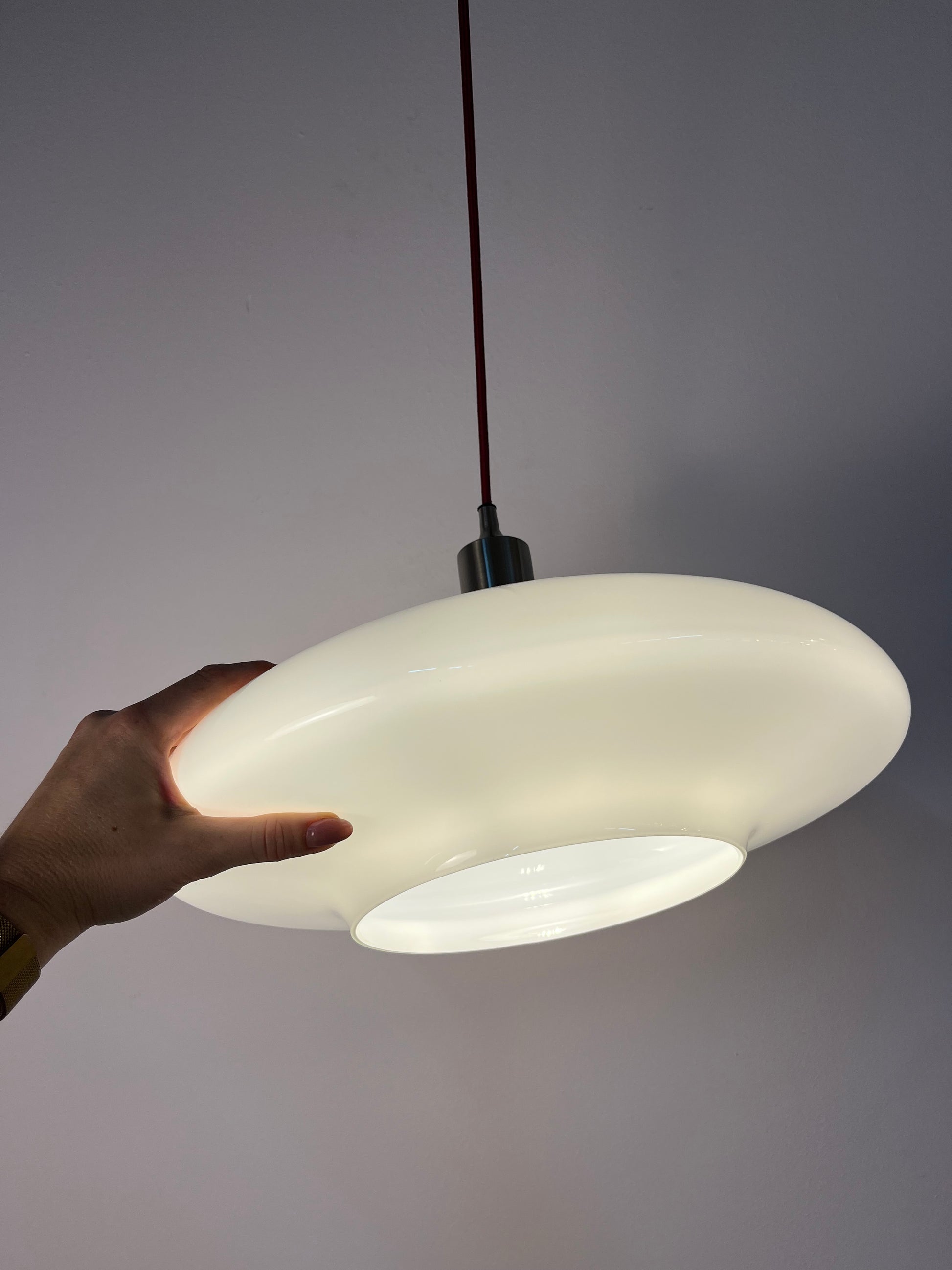 Hängelampe TÄLLBYN weiß Glas für IKEA