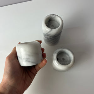 Set: Trio Kerzenständer Marmor
