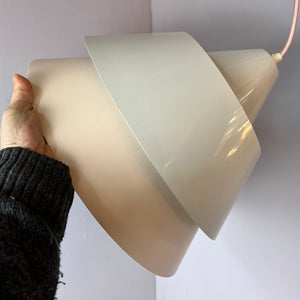 Lamellenlampe Zone weiß von Jo Hammerborg für Fog & Mørup