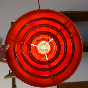 Lamellenlampe rot aus Dänemark