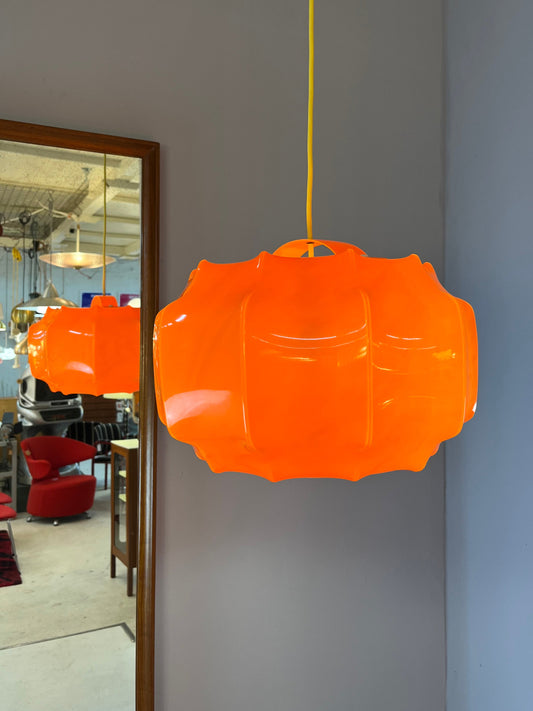 Hängelampe orange Kunststoff von Ilka Plast