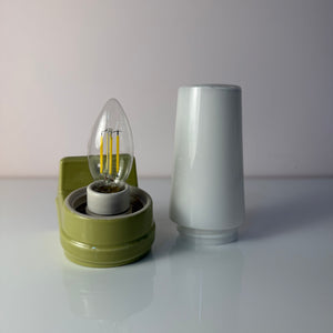 Wandlampe Modell 6080 mintgrün von Sigvard Bernadotte für Ifö