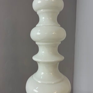 Tischlampe weiß Glas aus Dänemark