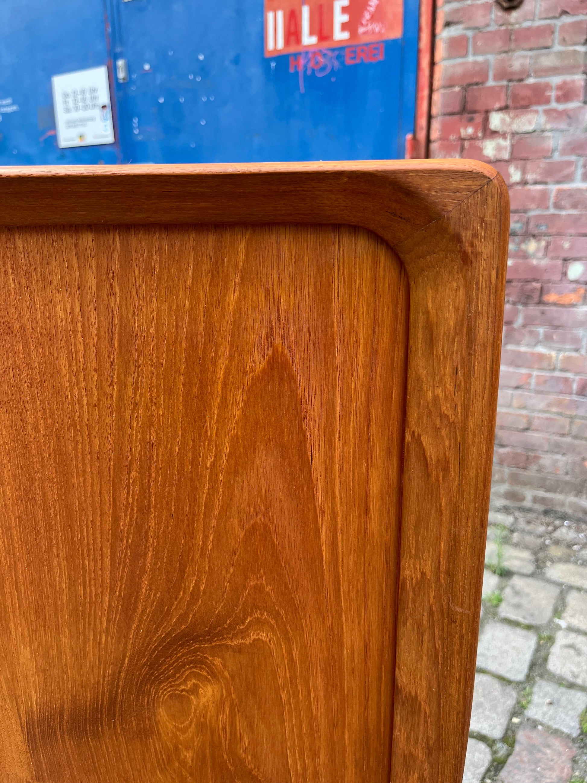 Highboard mit Vitrine Teak aus Dänemark