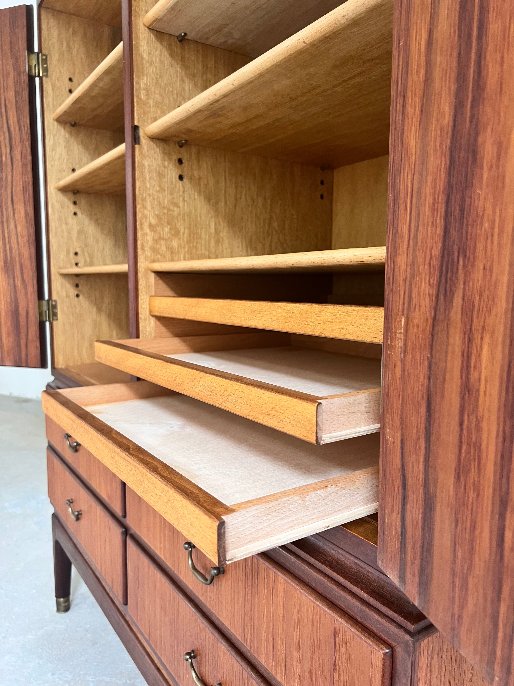 Büroschrank Teak mit Schloss aus Dänemark