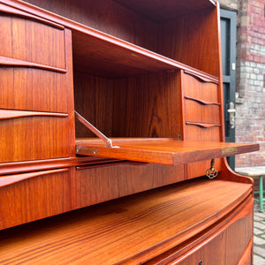 Halbrunder Sekretär Teak aus Dänemark