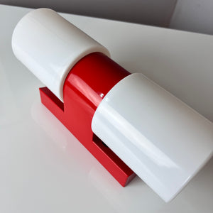 Badlampe rot Kunststoff & Opalglas