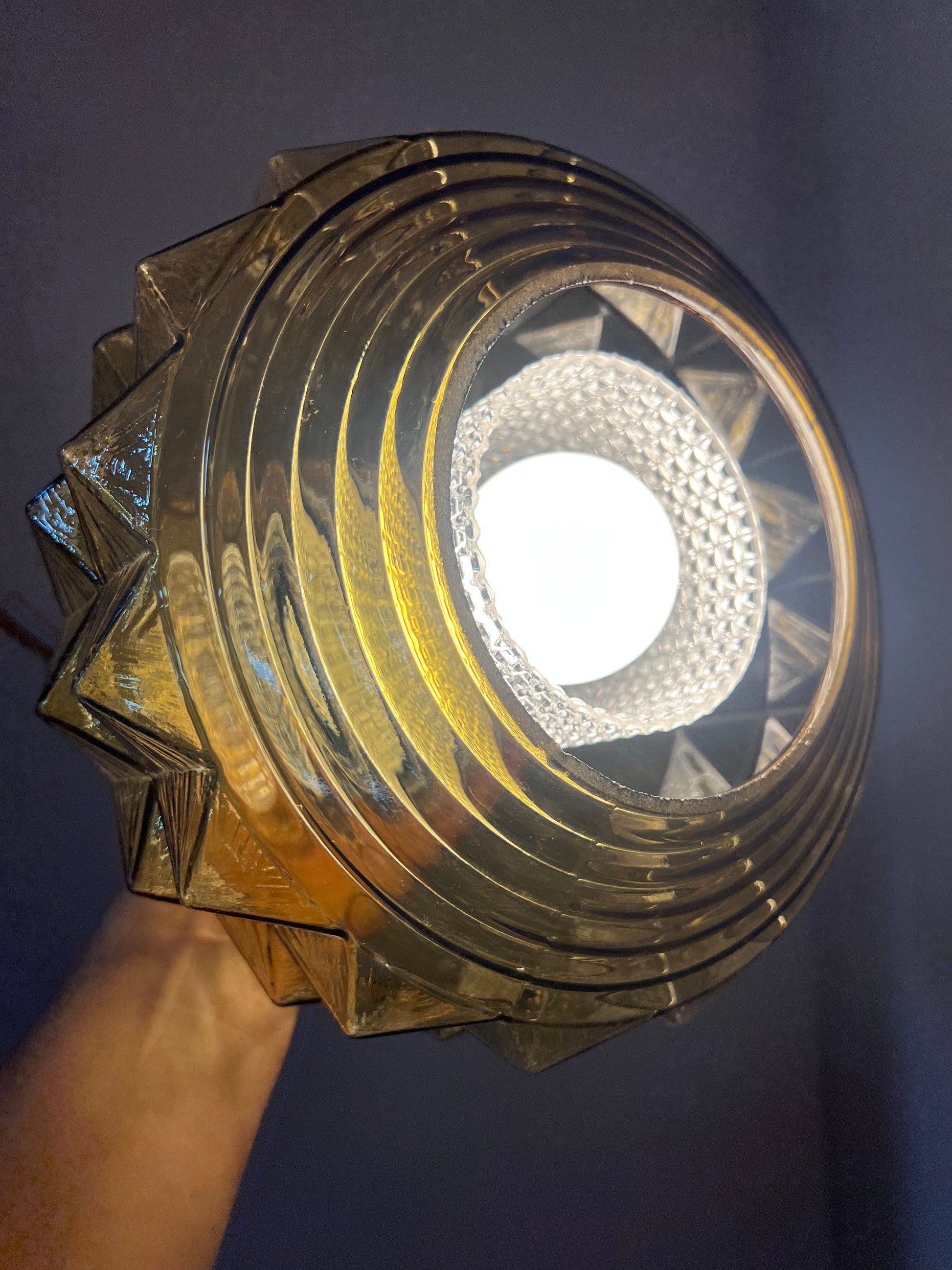Hängelampe gold Glas von Vitrika