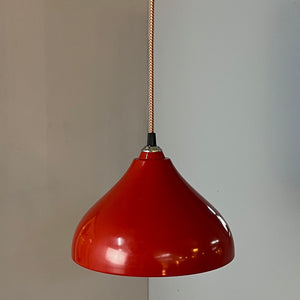 Hängelampe rot von Rolf Krüger für Staff