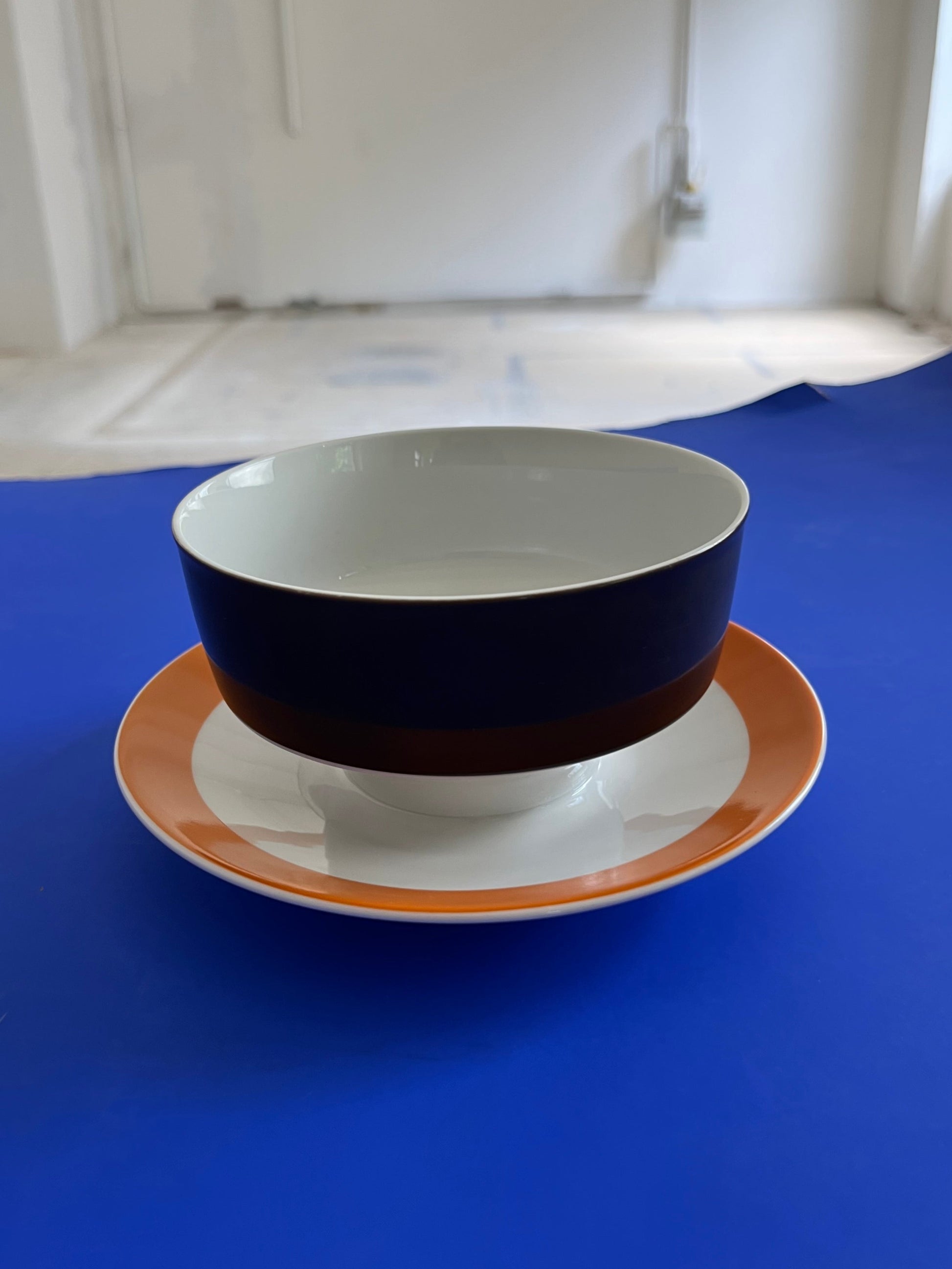 Porzellanservice orange braun von Eschenbach Bavaria