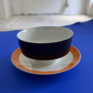Porzellanservice orange braun von Eschenbach Bavaria
