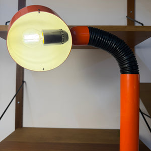 Klemmlampe orange schwarz aus Dänemark