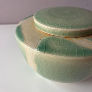 Bonboniere creme mint Keramik