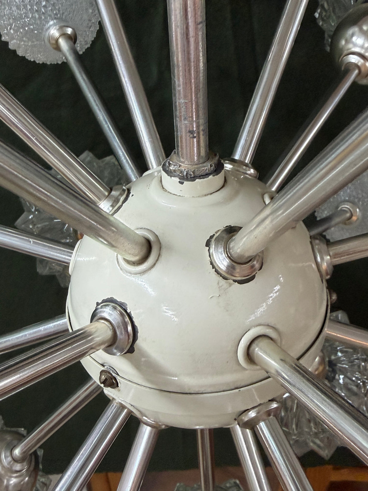 Sputnik Kronleuchter von Elektrofém ISZ