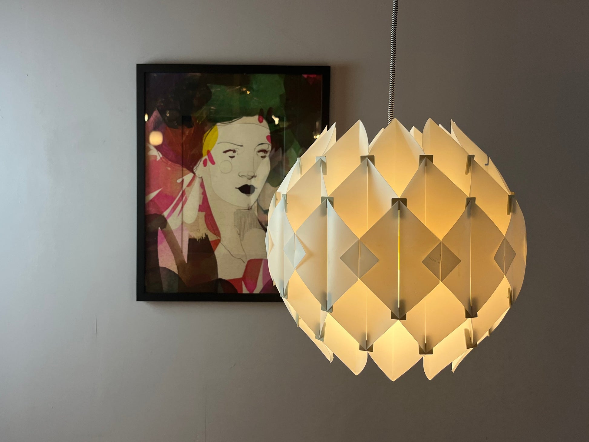 Hängelampe Butterfly weiß von Lars Schiøler für Hoyrup Light