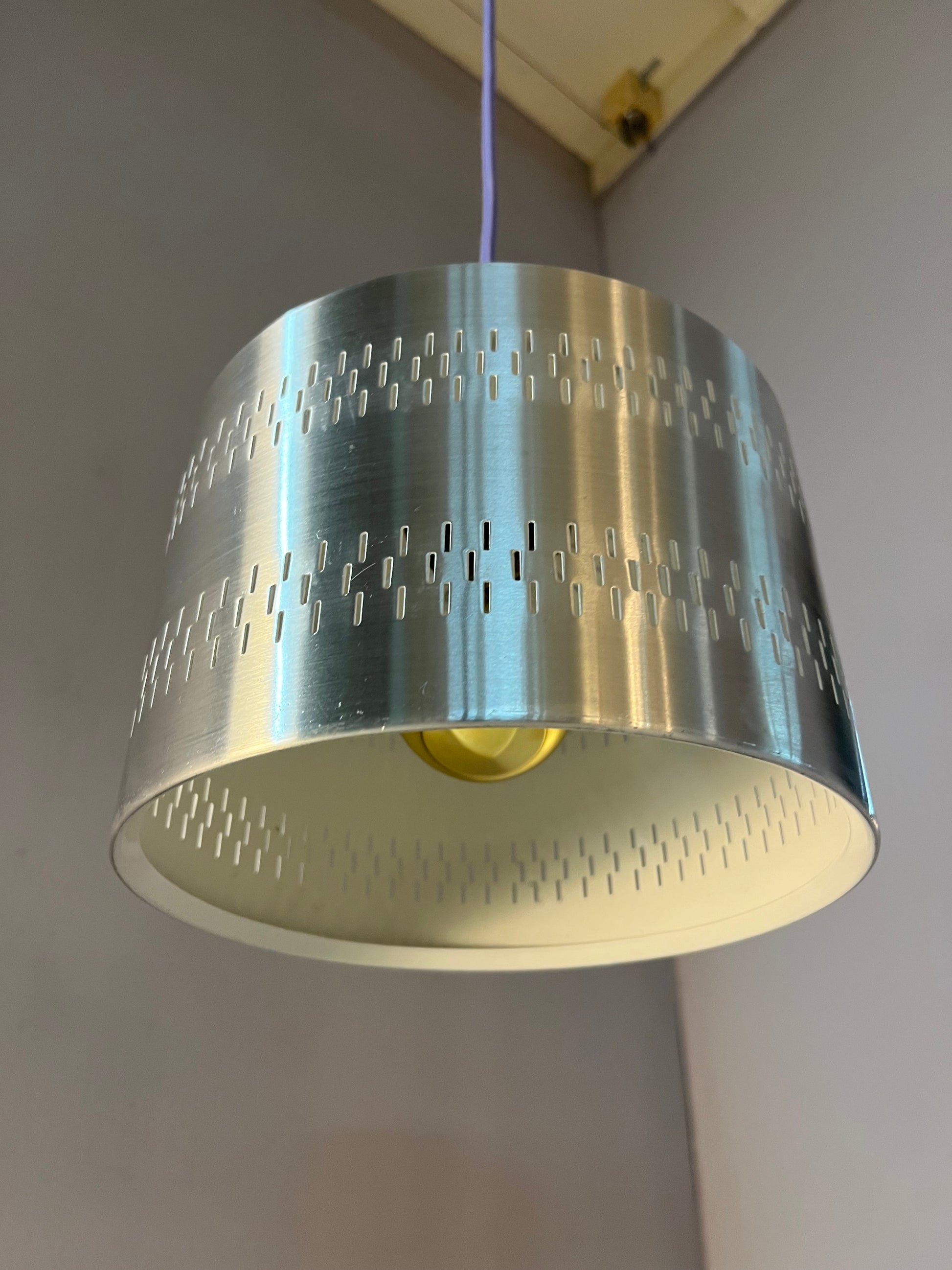 Hängelampe silber Aluminium aus Dänemark