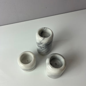 Set: Trio Kerzenständer Marmor