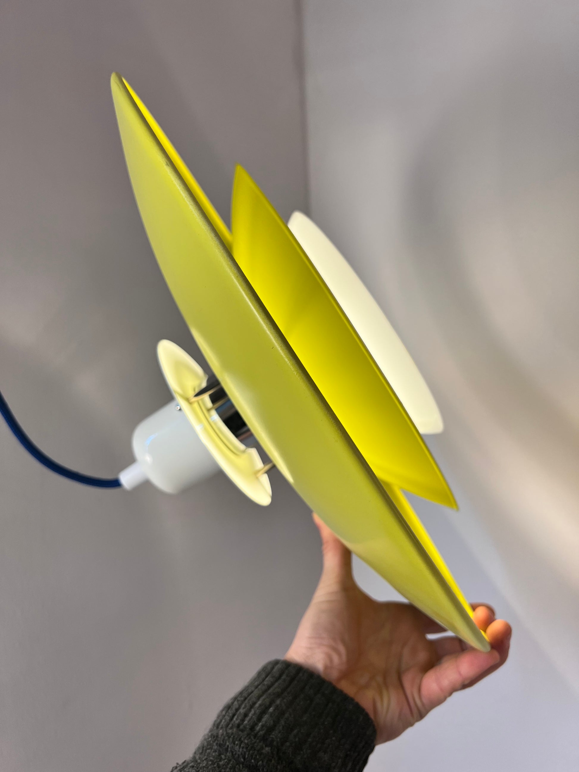 Lamellenlampe teils neu lackiert aus Dänemark