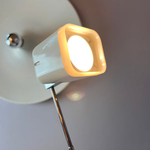 Tischlampe Modell 1001 weiß mit Teleskoparm von Karstadt