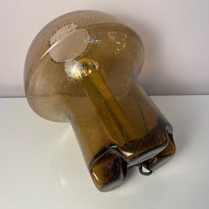 Pilzlampe braun Einschlussglas von Süssmuth Leuchten