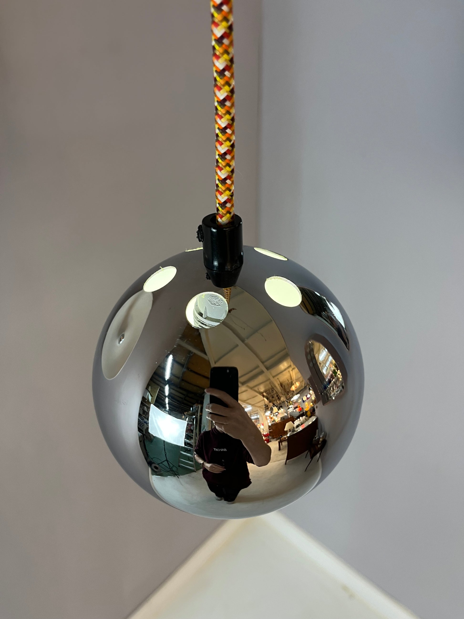 Kugellampe Chrom von Baum-Leuchten