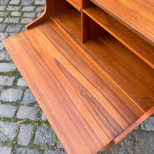 Sekretär Teak mit Spiegel & Schloss aus Dänemark