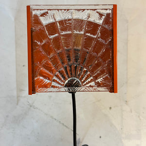 Wandlampe orange Glas