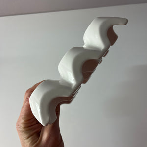 Eierwabe weiß Porzellan